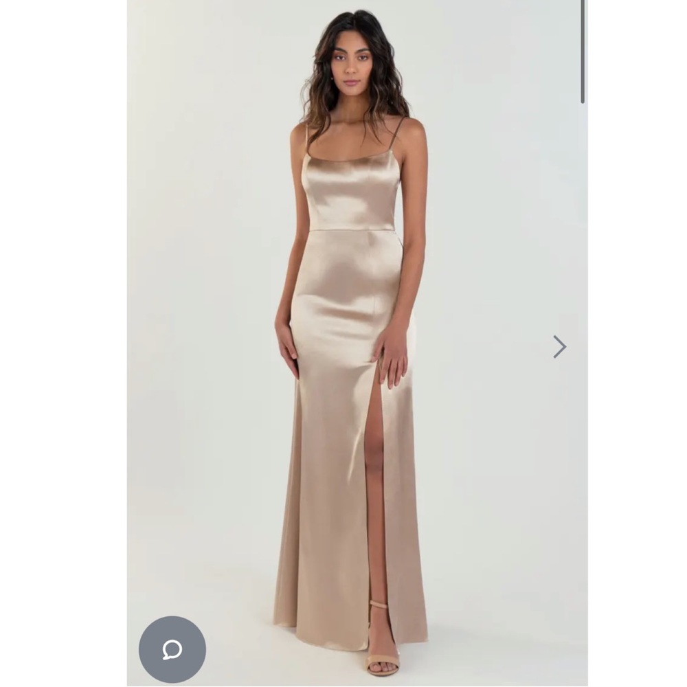 Jenny Yoo Chase Dress in Pale Gold